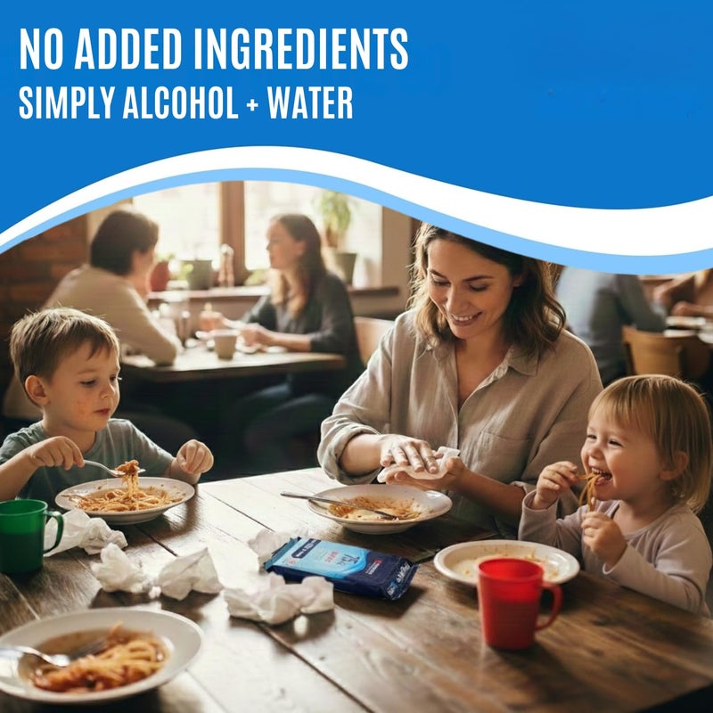 MAGICARE Travel Hand Sanitizer Wipes, 10 Packs of 20 (200 pcs) - 75% Alcohol Wipes, Large - Sanitizing Hand Wipe for Car, Bag, Purse, Airplane, Travel Essentials - On-the-go Size Wet Wipe, Unscented - Image 3